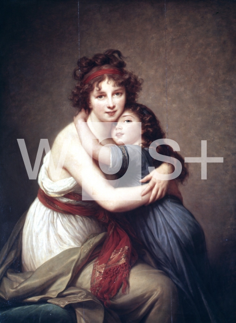 VIGEE-LEBRUN Elisabeth Louis｜娘と一緒の自画像