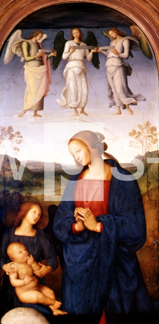 PERUGINO Pietro｜聖ミカエル、聖母子とエンゼル