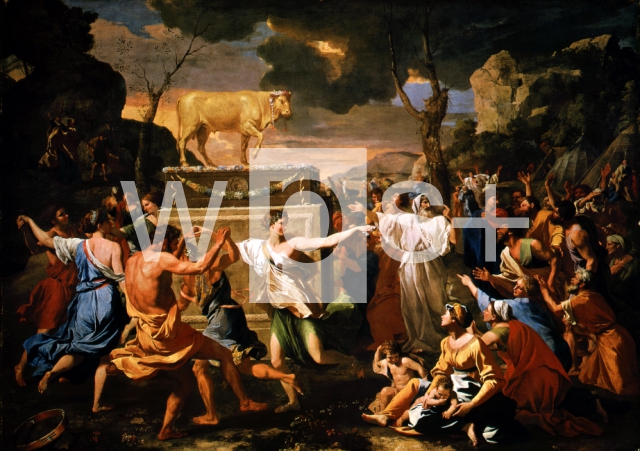 POUSSIN Nicolas｜黄金の子牛の礼拝