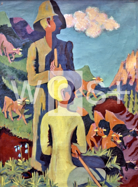 KIRCHNER Ernst Ludwig｜夕べの牧夫たち