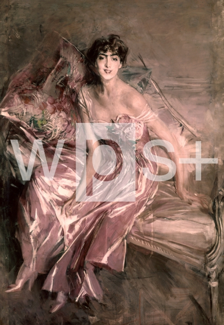 BOLDINI Giovanni｜バラ色の衣装の女性