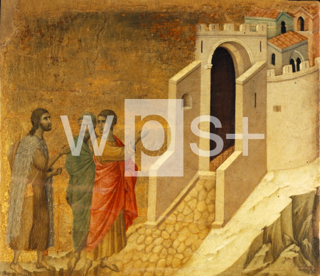 DUCCIO DA BUONINSEGNA｜マエスタ「エマオへの道」