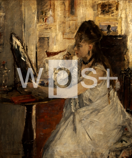 MORISOT Berthe｜白粉をつける若い女性