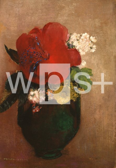 REDON Odilon｜赤いけしの花