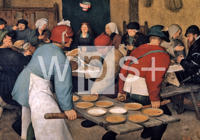 BRUEGHEL Pieter 'The Elder'｜農民の結婚式（部分）