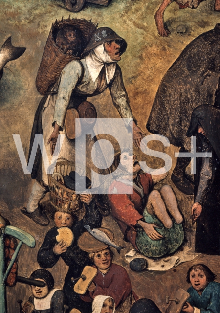 BRUEGHEL Pieter 'The Elder'｜謝肉祭の火曜日と灰の水曜日の喧嘩（部分）