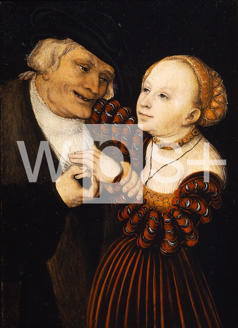 CRANACH Lucas｜老人と少女（不釣り合いな愛）