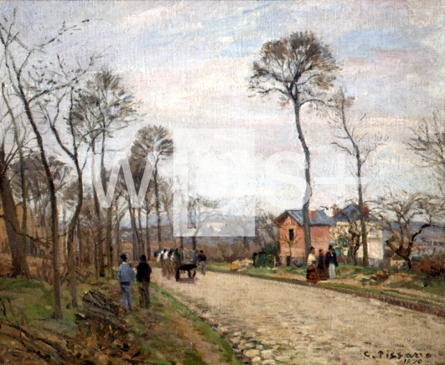 PISSARRO Camille｜ルーヴシエンヌの道