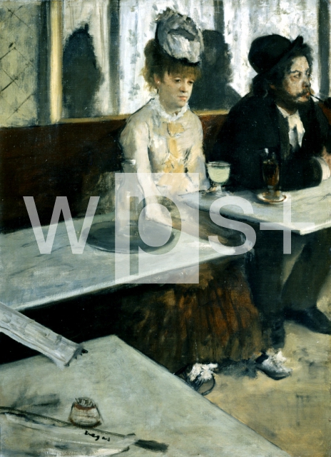 DEGAS Edgar (Hilaire Germain Edgar de)｜カフェにて、あるいはアブサン酒