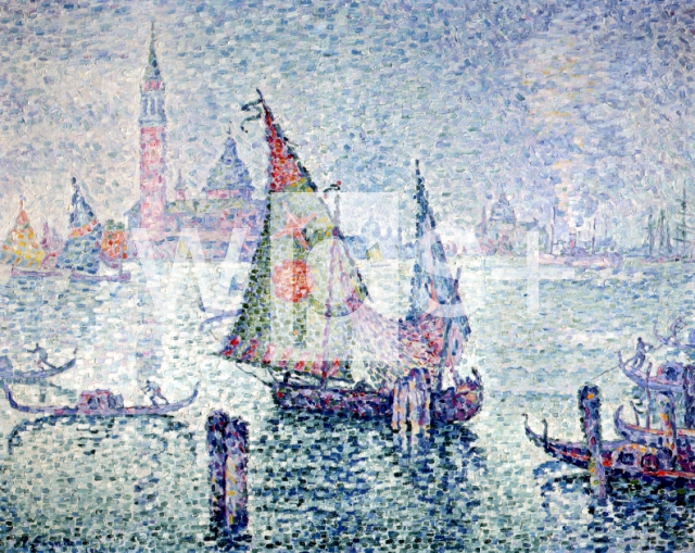 SIGNAC Paul｜緑の帆、ヴェネツィア