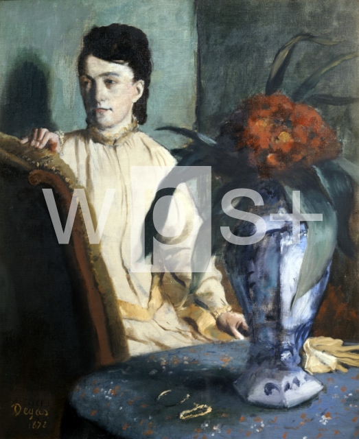 DEGAS Edgar (Hilaire Germain Edgar de)｜花瓶のそばの女性