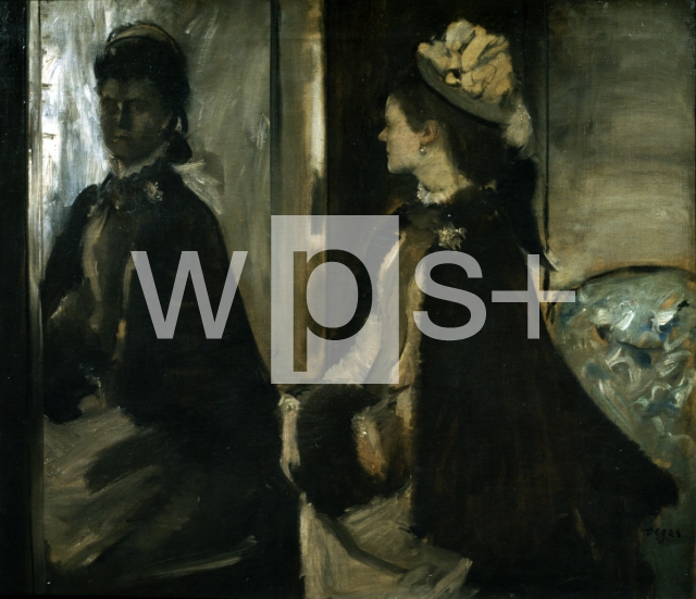 DEGAS Edgar (Hilaire Germain Edgar de)｜鏡に向かうジャントー夫人