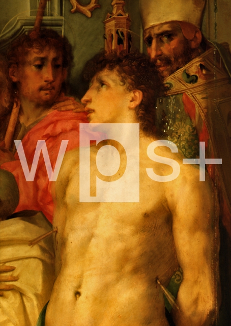 ROSSO FIORENTINO｜聖母子と聖人たち（部分）