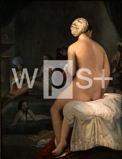 INGRES Jean Auguste Dominique｜小さな浴女、ハーレムの内部