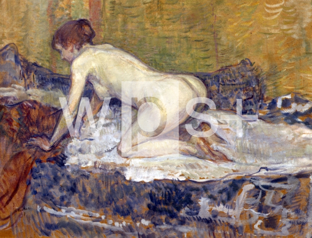 TOULOUSE-LAUTREC Henri de｜ベッドにうずくまる赤毛の女