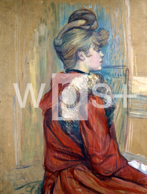 TOULOUSE-LAUTREC Henri de｜毛皮を持つ娘