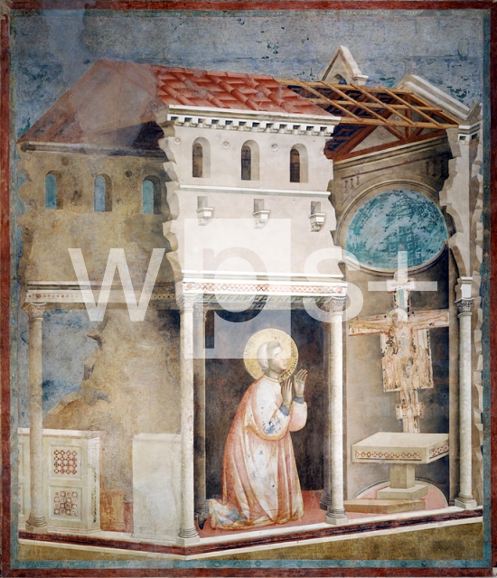 GIOTTO DI BONDONE｜聖フランチェスコ伝「十字架の声を聞く」