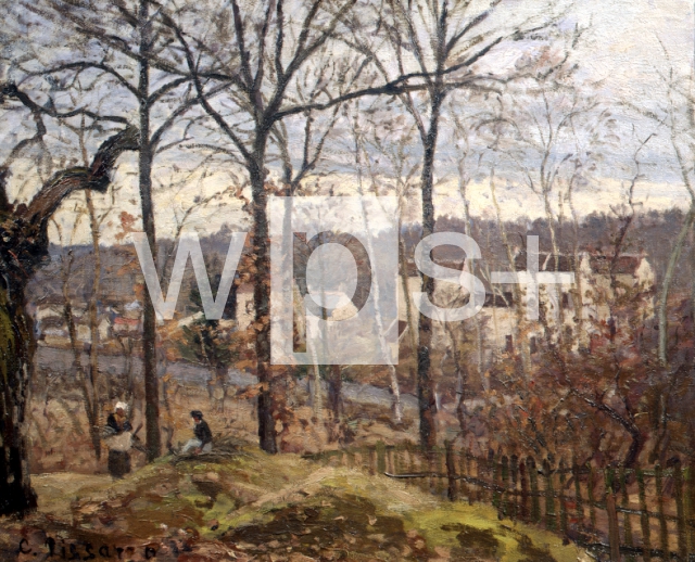 PISSARRO Camille｜ルーヴシエンヌの冬の景色