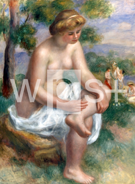RENOIR Pierre-Auguste｜風景の中に座る浴女、エウリディケ