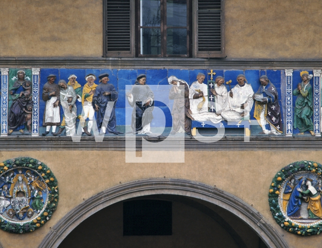 DELLA ROBBIA Giovanni｜七つの善行：死者を埋葬する事