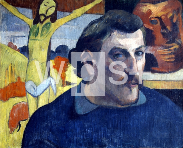 GAUGUIN Paul｜黄色いキリストのいる自画像