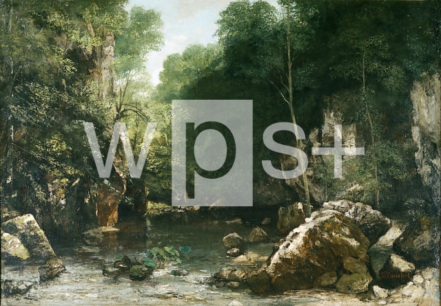 COURBET Gustave｜木陰の渓流、あるいはピュイ・ノワールの渓流