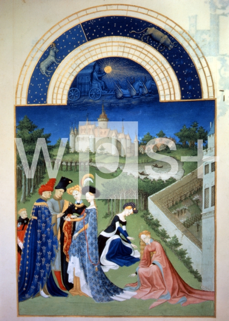 LIMBOURG Frères de｜4月、ドゥールダン城・野辺での婚約