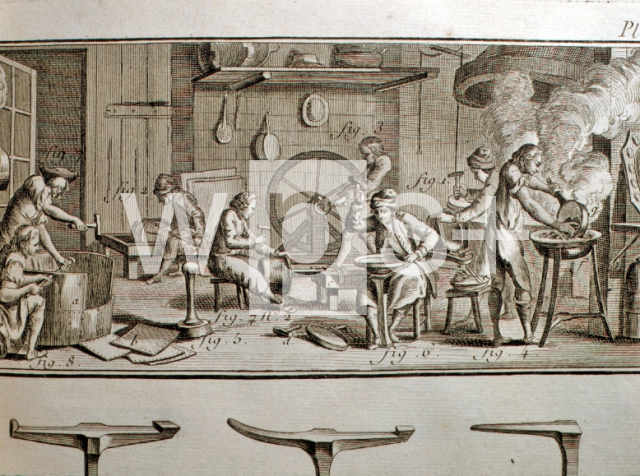 DIDEROT Denis & D’ALEMBERT Jean Le Rond｜金具屋（百科全書より）