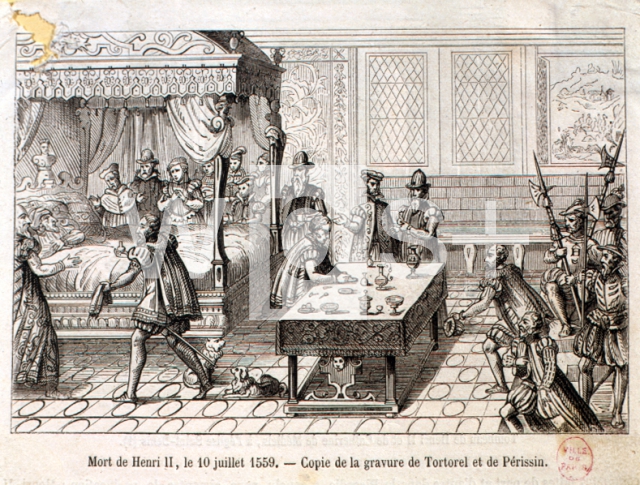 TORTOREL et PÉRISSIN｜フランス王アンリ2世の死に立会うパレ、1559年7月10日