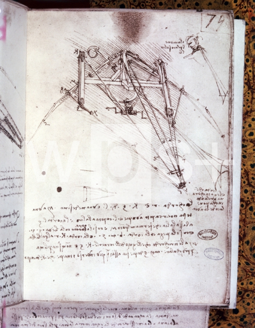 LEONARDO DA VINCI｜ダ・ヴィンチの自筆原稿「飛行機の図面」