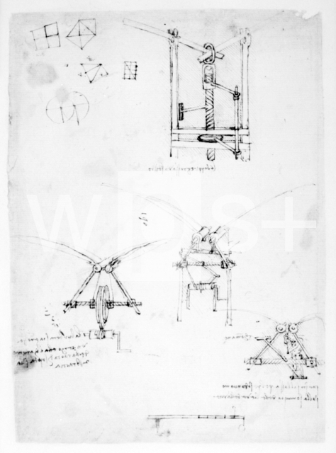 LEONARDO DA VINCI｜ダ・ヴィンチの自筆原稿「羽ばたきの機構」