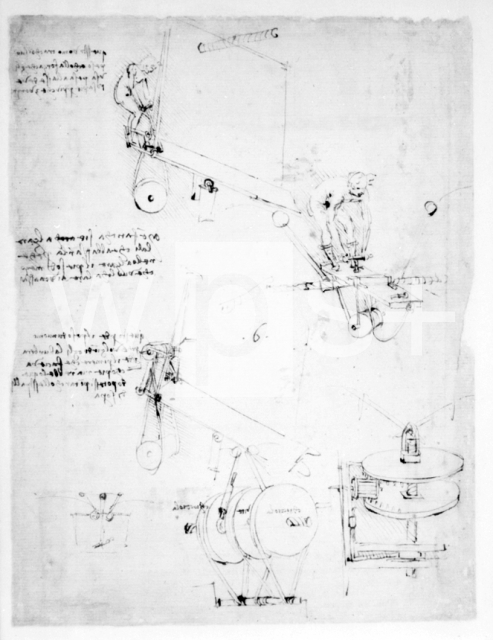 LEONARDO DA VINCI｜ダ・ヴィンチの自筆原稿「駆動装置の原理」