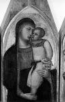 LORENZETTI Ambrogio｜聖母子と聖ドロテア又はマグダラのマリア