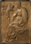 MICHELANGELO Buonarroti｜階段の聖母子