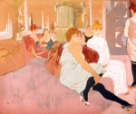 TOULOUSE-LAUTREC Henri de｜「ムーラン通りのサロンにて」の習作