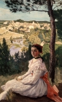 BAZILLE Jean Frederic｜村の眺め