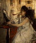 MORISOT Berthe｜白粉をつける若い女性