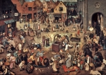 BRUEGHEL Pieter 'The Elder'｜謝肉祭の火曜日と灰の水曜日の喧嘩