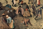 BRUEGHEL Pieter 'The Elder'｜謝肉祭の火曜日と灰の水曜日の喧嘩（部分）