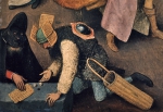 BRUEGHEL Pieter 'The Elder'｜謝肉祭の火曜日と灰の水曜日の喧嘩（部分）