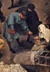 BRUEGHEL Pieter 'The Elder'｜謝肉祭の火曜日と灰の水曜日の喧嘩（部分）