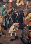 BRUEGHEL Pieter 'The Elder'｜謝肉祭の火曜日と灰の水曜日の喧嘩（部分）