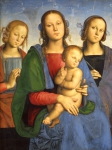 PERUGINO Pietro｜聖母子と2人の聖女