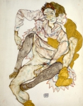 SCHIELE Egon｜座っている男女