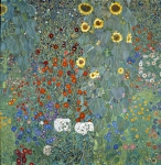 KLIMT Gustav｜ひまわりのある田舎の庭（ひまわり）