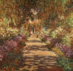 MONET Claude Oscar｜ジヴェルニーのモネの家の庭の小道