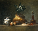 CHARDIN Jean-Baptiste Simeon｜ブリオシュのある静物