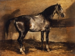 GERICAULT Theodore｜馬小屋の馬