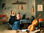 TENIERS David 'The Younger'｜妻と息子