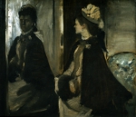 DEGAS Edgar (Hilaire Germain Edgar de)｜鏡に向かうジャントー夫人